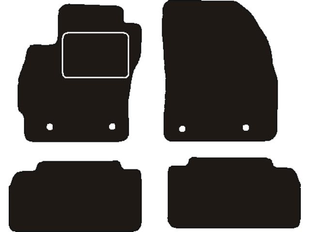 MATTENSET NAALDVILT (ZWART) MAZDA 5 2010 ->