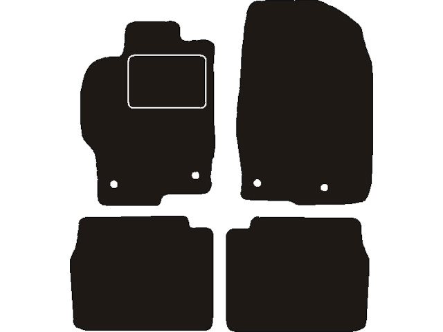 MATTENSET NAALDVILT (ZWART) MAZDA 6 2008 -> (INKL OE RINGEN)