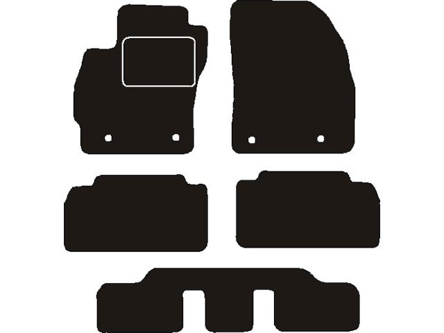 MATTENSET NAALDVILT (ZWART) MAZDA 5 7 PERSOONS 2010 ->