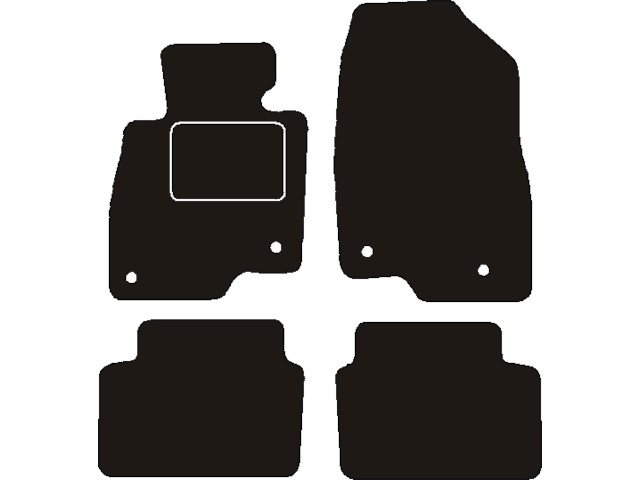 MATTENSET NAALDVILT (ZWART) MAZDA 3 2013 ->