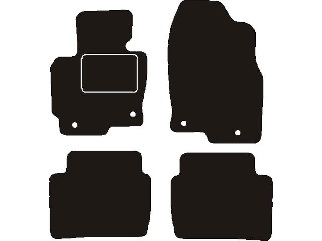 MATTENSET NAALDVILT (ZWART) MAZDA CX-5 2012 ->