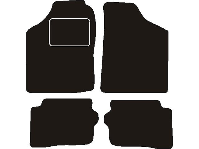 MATTENSET NAALDVILT (ZWART) MAZDA MX-3 1991 ->