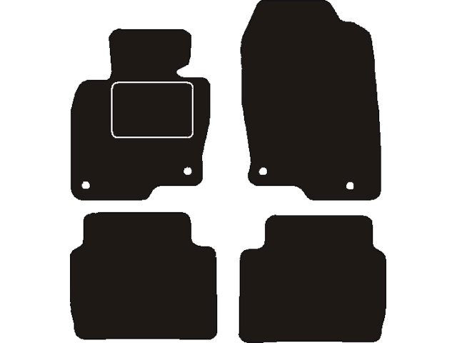 MATTENSET NAALDVILT (ZWART) MAZDA CX-5 2017->