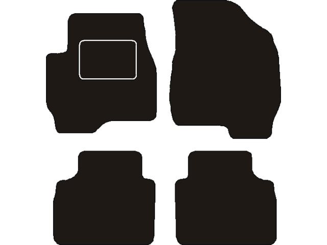 MATTENSET NAALDVILT (ZWART) MAZDA TRIBUTE 2000 - 2008