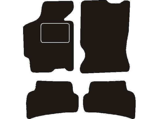 MATTENSET NAALDVILT (ZWART) MAZDA XEDOS-6 1992 - 1999