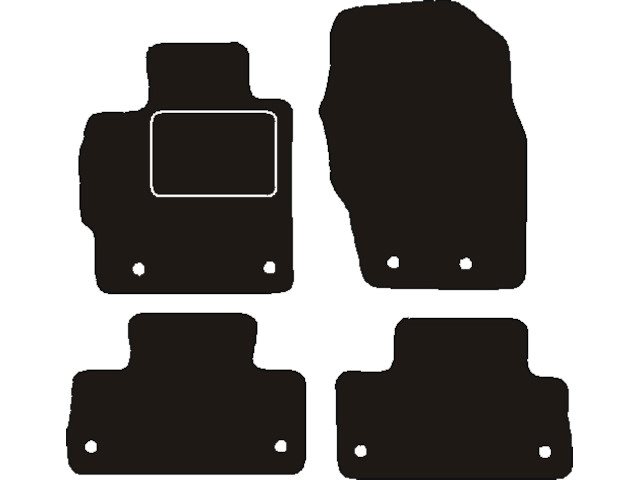 MATTENSET NAALDVILT (ZWART) MAZDA CX-7 DIESEL 2009 ->  (INKL ORIG. RINGEN)