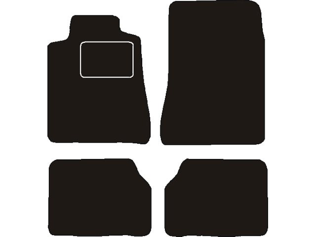 MATTENSET NAALDVILT (ZWART) MERCEDES W140 S-KLASSE 1991 - 1998