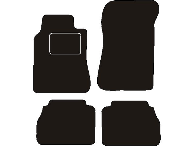 MATTENSET NAALDVILT (ZWART) MERCEDES W210 E-KLASSE 1995 - 2003