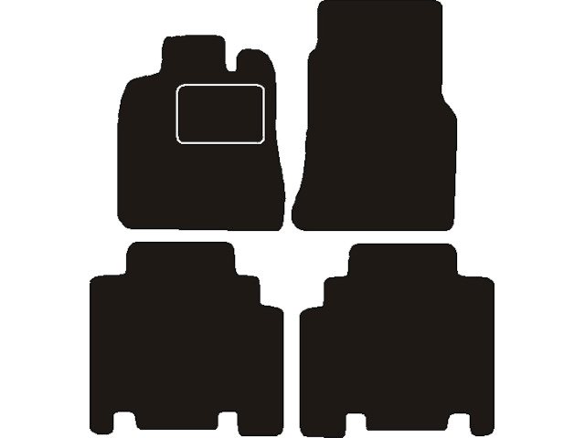 MATTENSET NAALDVILT (ZWART) MERCEDES W168 A-KLASSE LONG 1998 - 2004