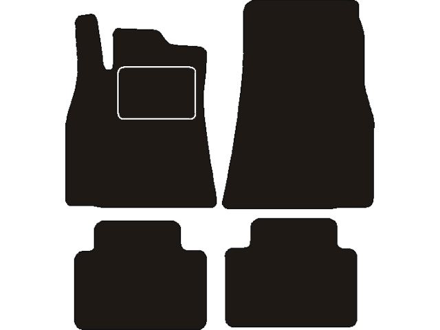 MATTENSET NAALDVILT (ZWART) MERCEDES W169 A-KLASSE 2004 - 2012