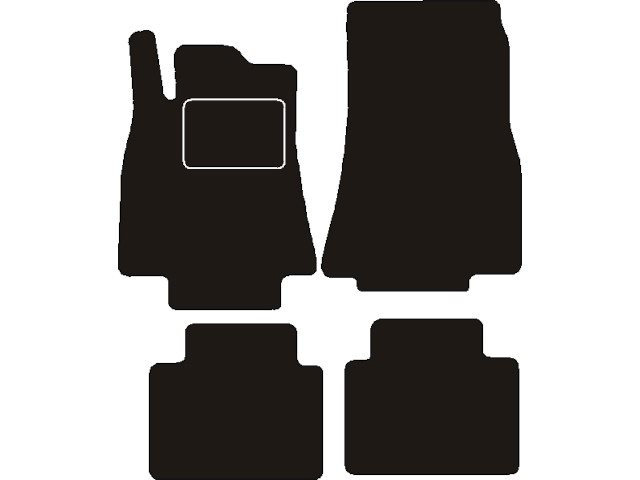 MATTENSET NAALDVILT (ZWART) MERCEDES W245 B-KLASSE 2005 - 2011