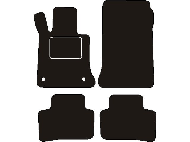MATTENSET NAALDVILT (ZWART) MERCEDES GLK (W204X) 2010->