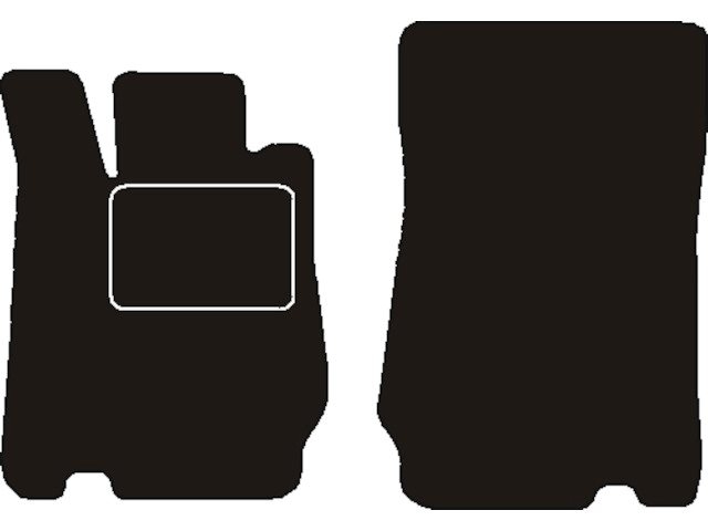 MATTENSET NAALDVILT (ZWART) MERCEDES W230 SL 350/500 2003