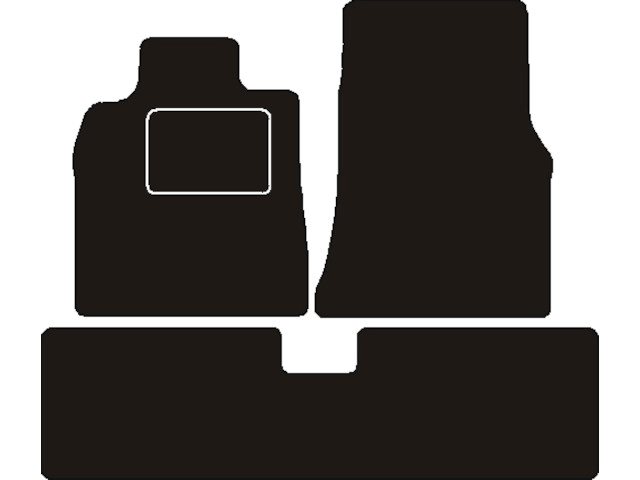 MATTENSET NAALDVILT (ZWART) MERCEDES W414 VANEO 2001 - 2005