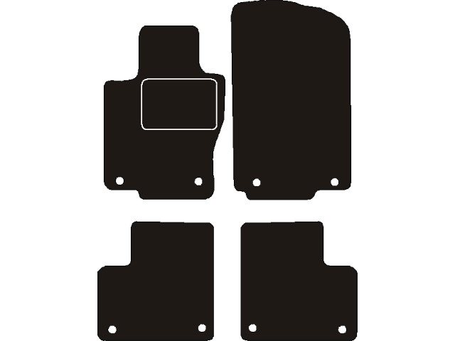 MATTENSET NAALDVILT (ZWART) MERCEDES W166 GLE 2015-2019
