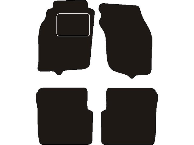 MATTENSET NAALDVILT (ZWART) MITSUBISHI CARISMA 1995 - 2001