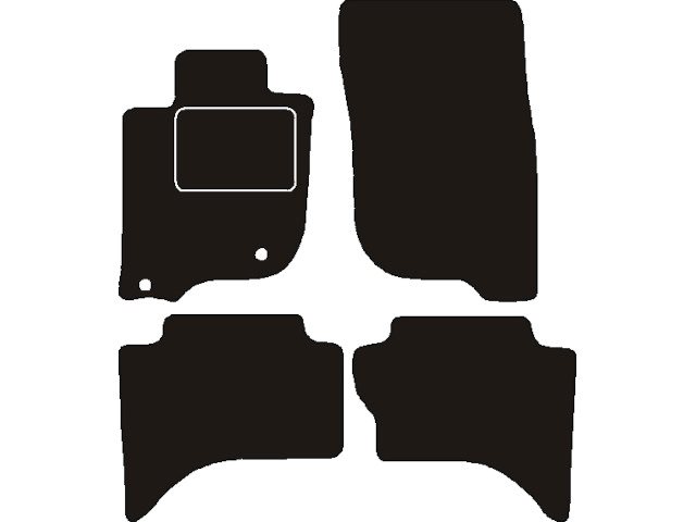 MATTENSET NAALDVILT (ZWART) MITSUBISHI L200 DUBB. CABINE 2015->