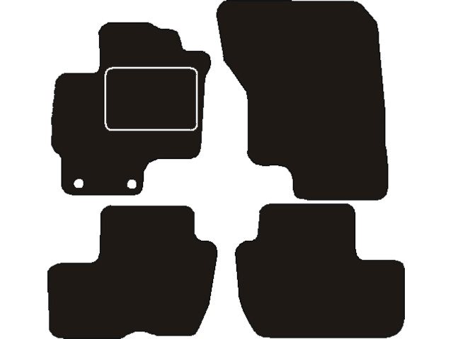 MATTENSET NAALDVILT (ZWART) MITSUBISHI OUTLANDER PHEV 2013->