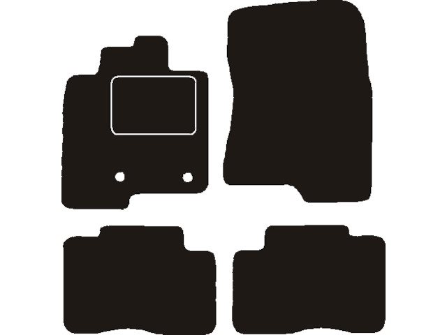 MATTENSET NAALDVILT (ZWART) MITSUBISHI PAJERO SHORT 2007 ->