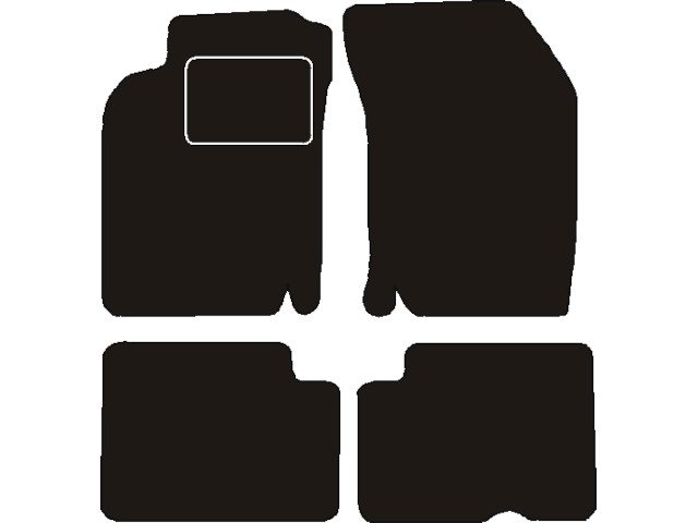 MATTENSET NAALDVILT (ZWART) NISSAN ALMERA  1995 - 2000