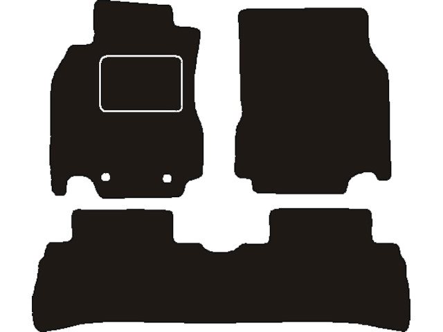 MATTENSET NAALDVILT (ZWART) NISSAN CUBE 2009 ->