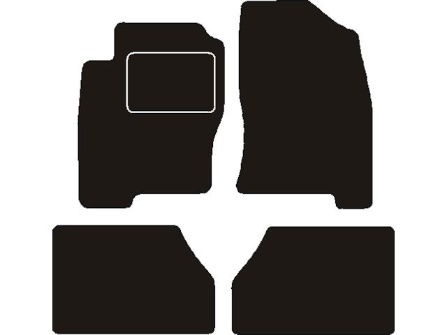 MATTENSET NAALDVILT (ZWART) NISSAN NAVARA KINGCAB  2005 ->