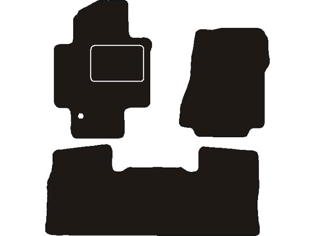 MATTENSET NAALDVILT (ZWART) NISSAN NV200 2009 ->
