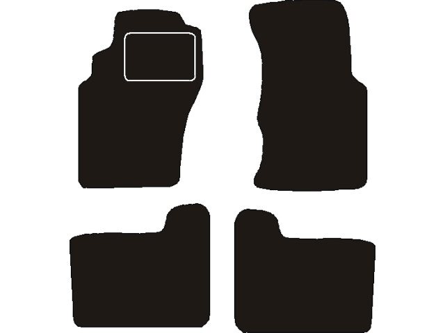 MATTENSET NAALDVILT (ZWART) NISSAN PATHFINDER  1997 - 2005