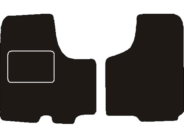 MATTENSET NAALDVILT (ZWART) NISSAN PRIMASTAR VOOR 2002 ->