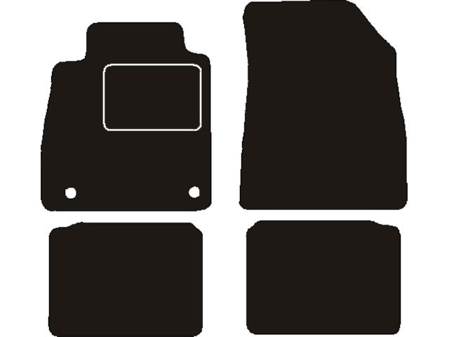MATTENSET NAALDVILT (ZWART) NISSAN MICRA K14 2017->
