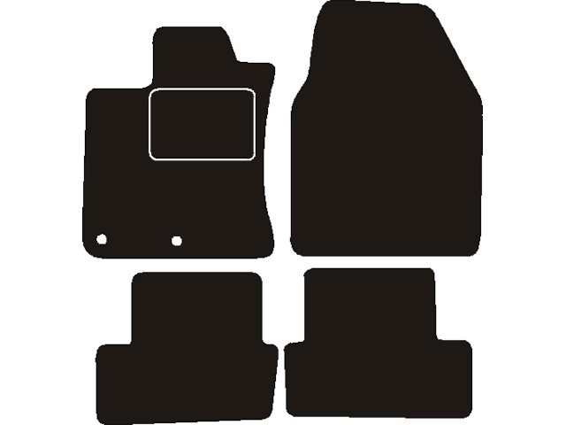 MATTENSET NAALDVILT (ZWART) NISSAN QASHQAI 2007