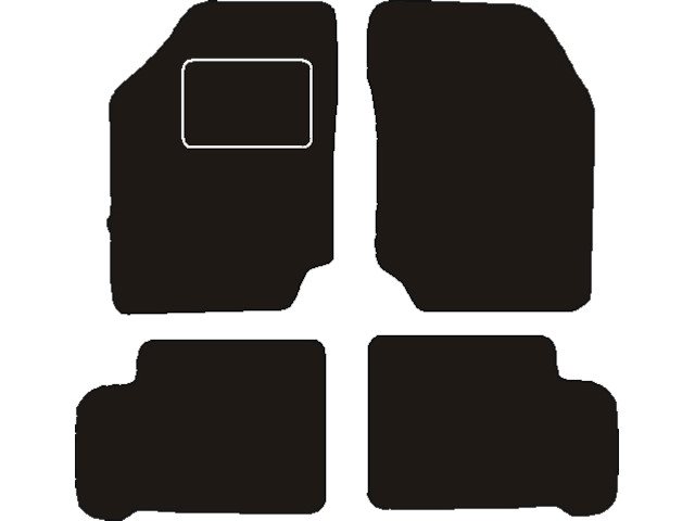 MATTENSET NAALDVILT (ZWART) NISSAN SUNNY N14 1991 - 1995