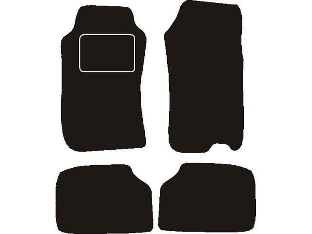 MATTENSET NAALDVILT (ZWART) NISSAN PATROL HARDTOP SHORT Y60 1993 - 1997