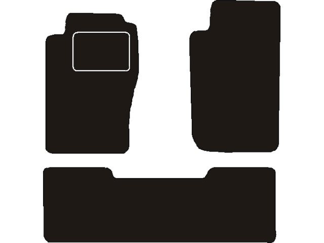 MATTENSET NAALDVILT (ZWART) NISSAN PATROL Y61 HARDTOP  1997 ->