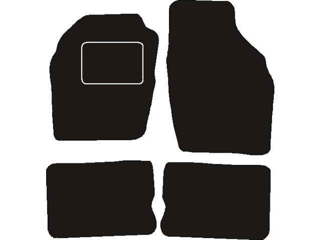 MATTENSET NAALDVILT (ZWART) OPEL AGILA 2000 - 2002