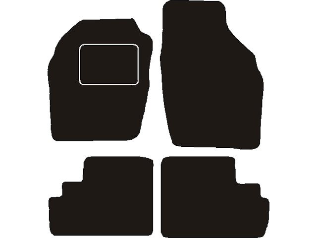 MATTENSET NAALDVILT (ZWART) OPEL AGILA 2002 - 2004