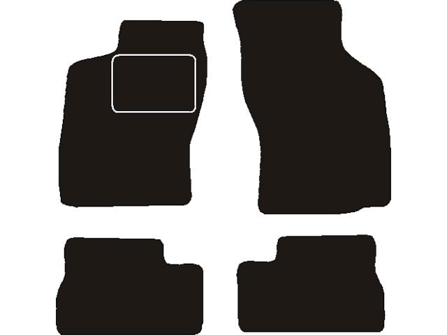 MATTENSET NAALDVILT (ZWART) OPEL ASTRA F 1991 - 1997
