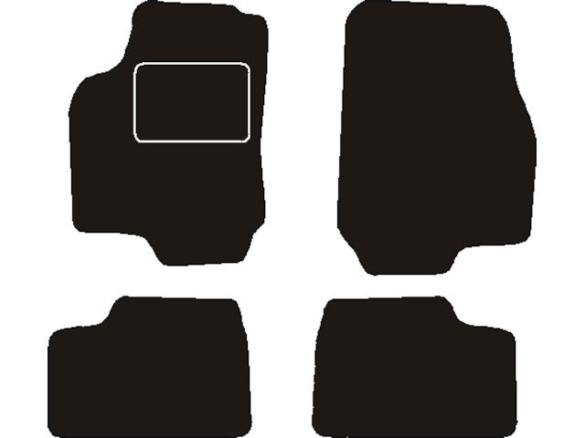 MATTENSET NAALDVILT (ZWART) OPEL ASTRA G  1997 - 2004