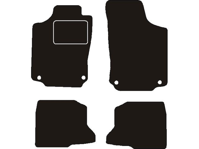 MATTENSET NAALDVILT (ZWART) OPEL COMBO TOUR INCL ORIG BEV 2002 ->