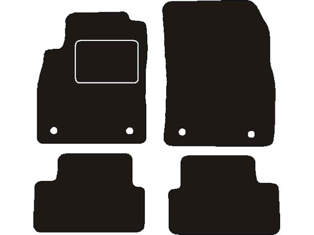 MATTENSET NAALDVILT (ZWART) OPEL ASTRA J 2009 ->