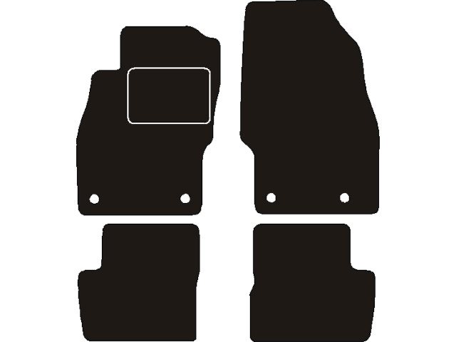 MATTENSET NAALDVILT (ZWART) OPEL CORSA D 2006 ->