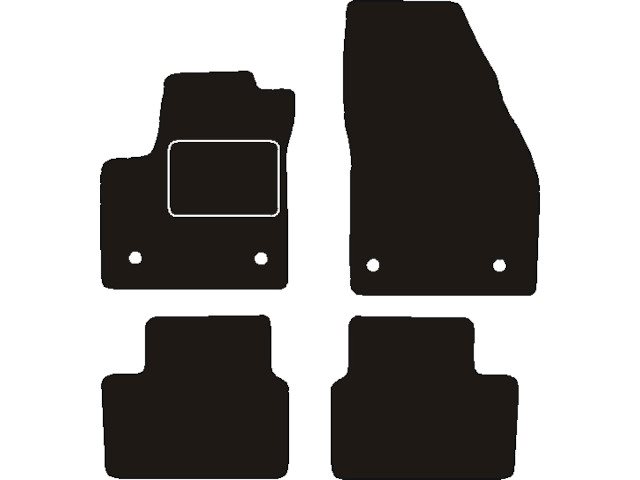 MATTENSET NAALDVILT (ZWART) OPEL MERIVA B 2010 ->