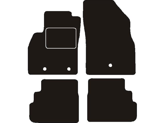 MATTENSET NAALDVILT (ZWART) OPEL KARL 2015 ->