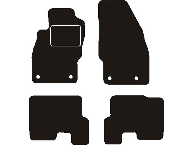 MATTENSET NAALDVILT (ZWART) OPEL CORSA E 2014 ->