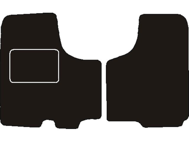 MATTENSET NAALDVILT (ZWART) OPEL VIVARO A VOORSET 2001 ->