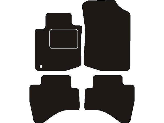 MATTENSET NAALDVILT (ZWART) PEUGEOT 107 2005 - 2011