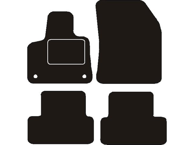 MATTENSET NAALDVILT (ZWART) PEUGEOT 3008 2016 ->