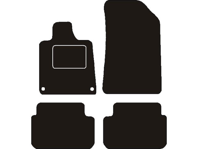 MATTENSET NAALDVILT (ZWART) PEUGEOT 407 2004 ->