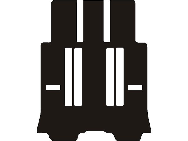 MATTENSET NAALDVILT (ZWART) PEUGEOT 807 2002 ACHTER 7 STOELEN