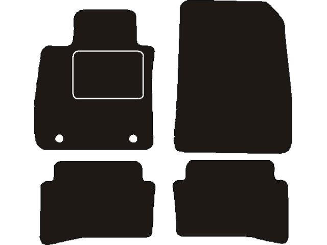 MATTENSET NAALDVILT (ZWART) RENAULT CLIO 4 2012 -2019